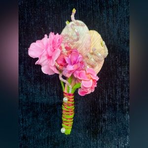 Custom Silk Boutonniere